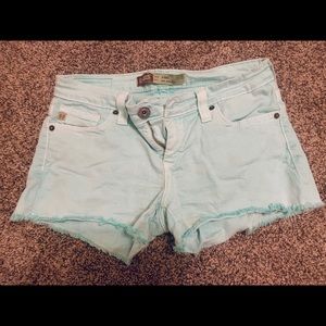 Turquoise blue Big Star shorts. Size 28